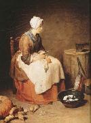 Jean Baptiste Simeon Chardin The Kitchen Maid (mk08) Spain oil painting artist